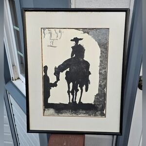 Pablo Picasso, Toros y Toreros Framed Matted Vintage Lithograph 1968